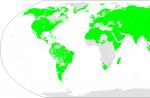 نقشه خانواده های زبان جهان (نقشه زبانی جهان)
